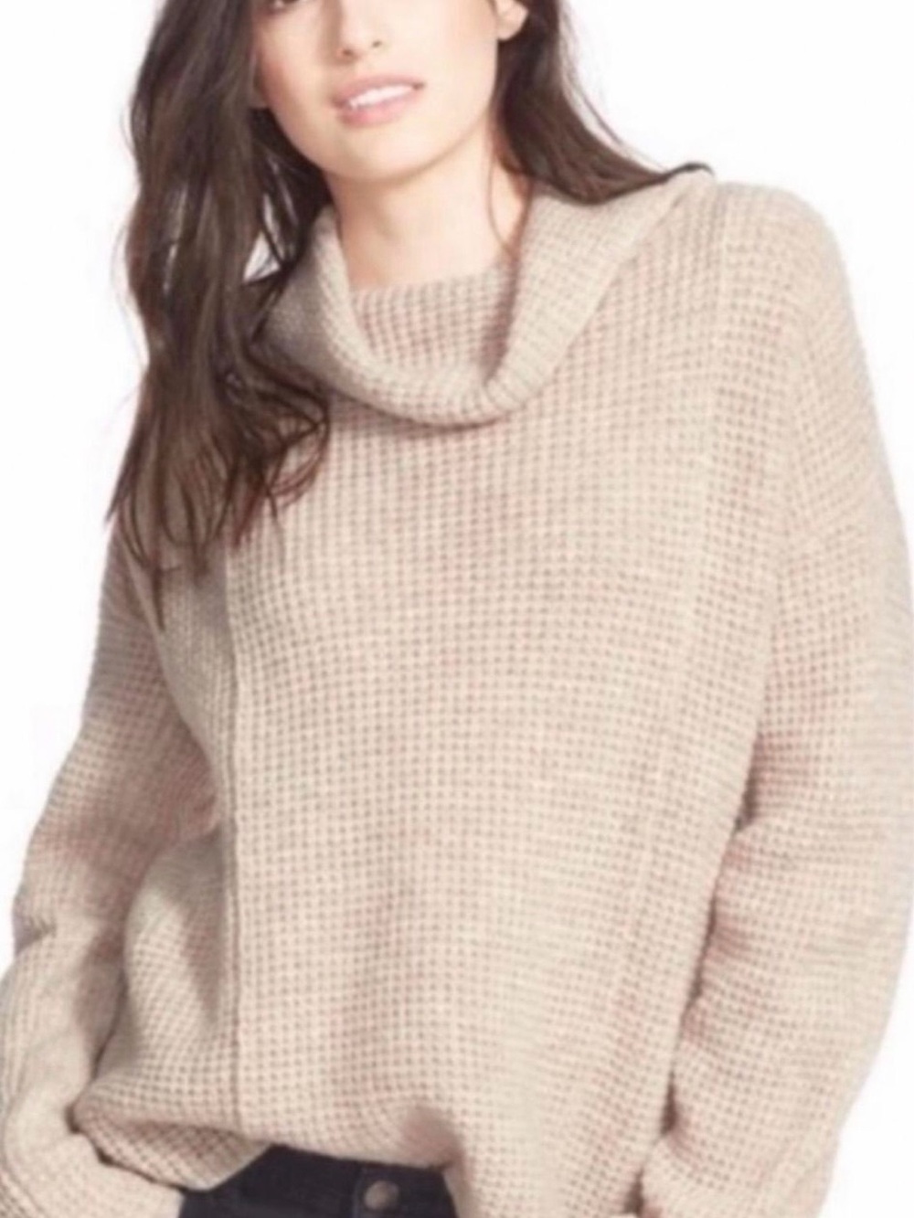 Free People Sidewinder Waffle Knit Sweater